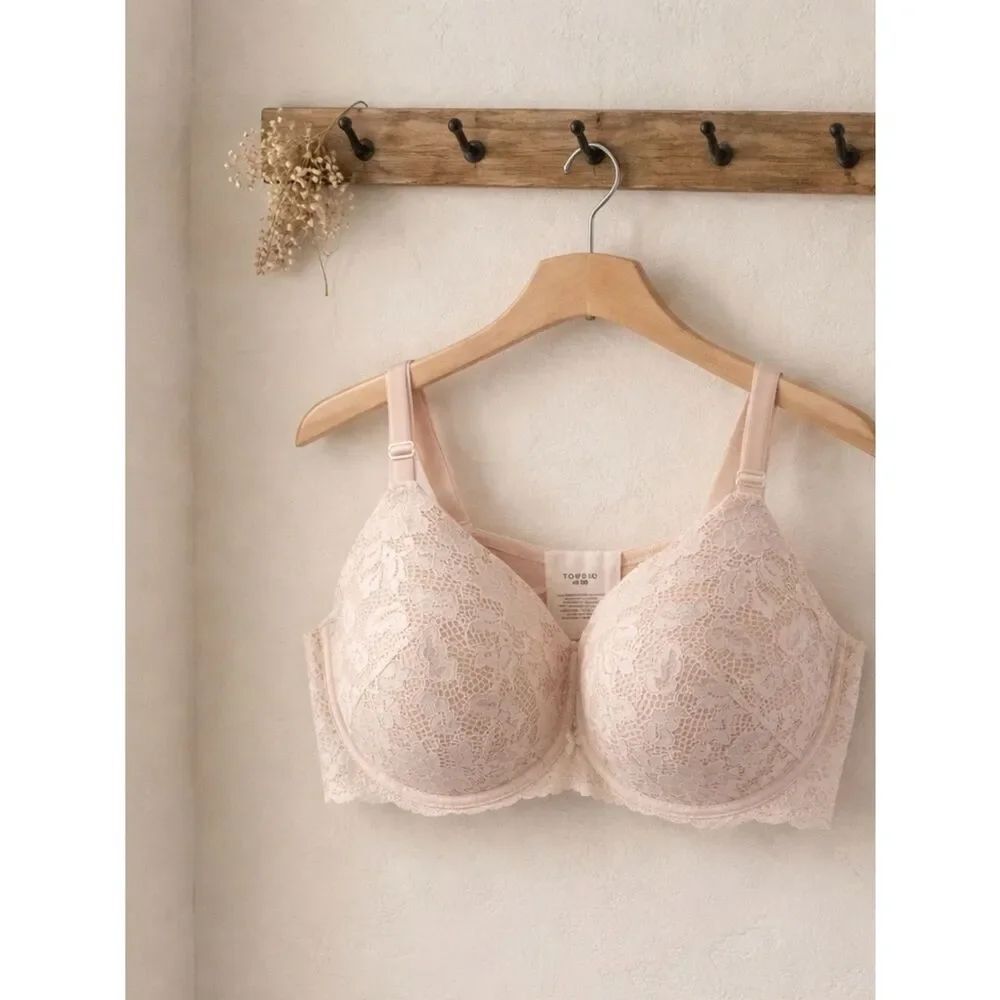 torrid Lace Full-Coverage Bra in Blush Pink